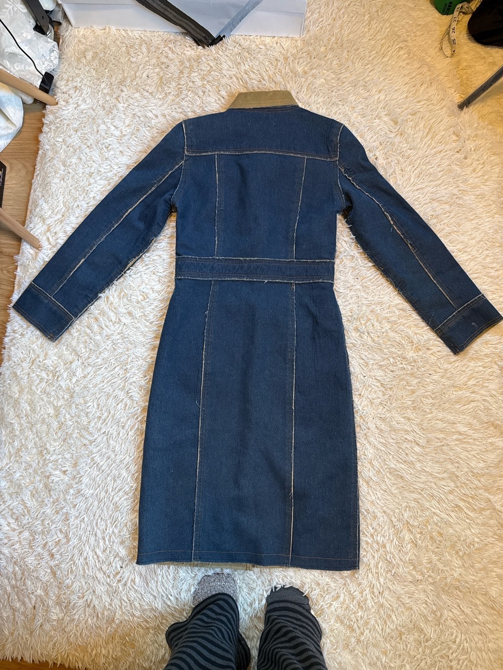 Denim Patchwork Coat - Picture 2 of 9
